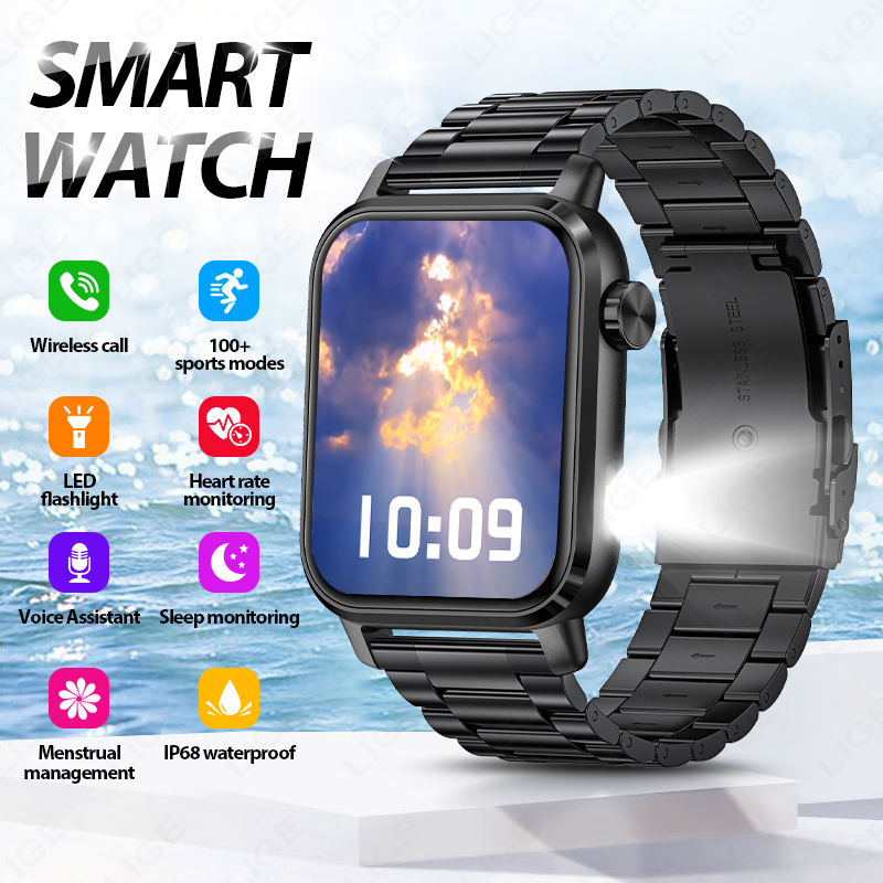 Smartwatch Watches For Sale - LIGE Smart Watch Sports Fitness Tracker