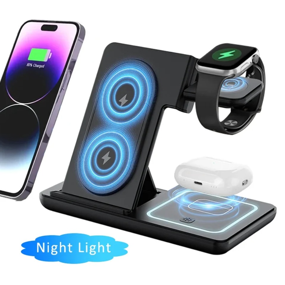 Smartwatch Watches Compatible With Iphone - Night LED Light 3 In 1