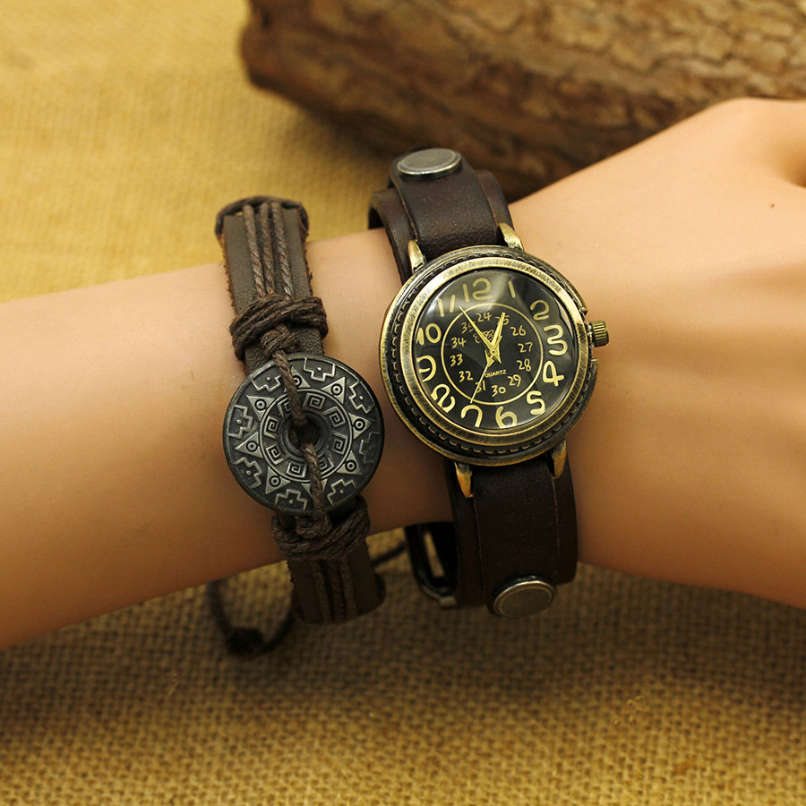 Antique bronze digital  Couple - Vintage Digital Watch 评论和价格
