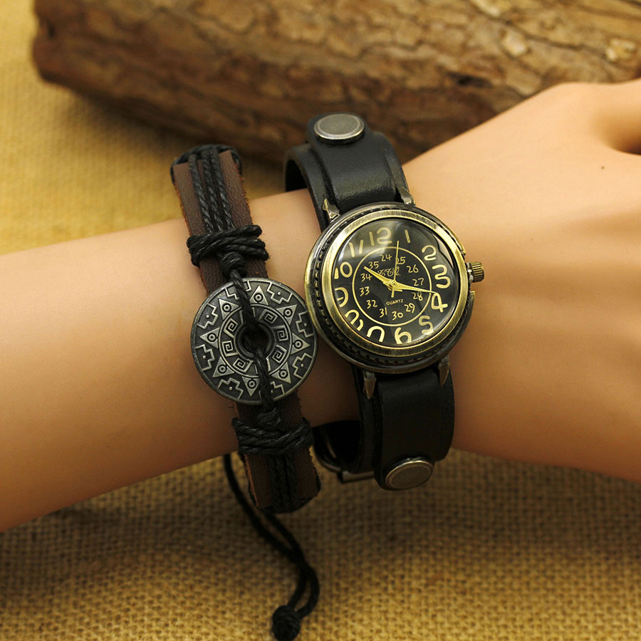 Antique bronze digital  Couple - Vintage Digital Watch 评论和价格