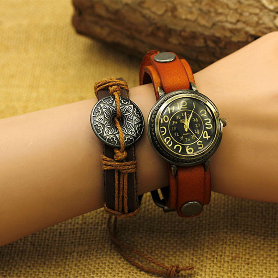 Antique bronze digital  Couple - Vintage Digital Watch 评论和价格