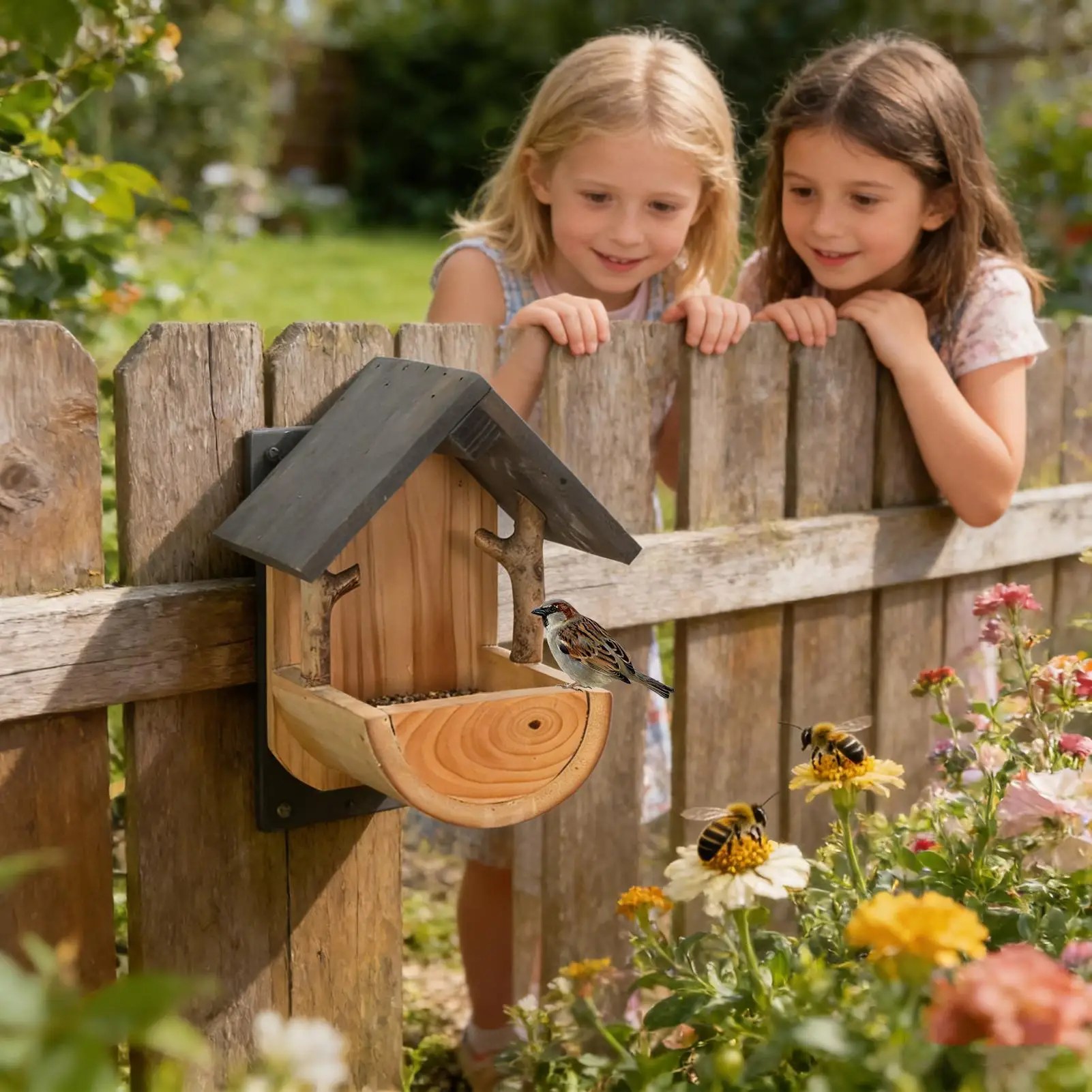 Wall Mount Wooden bird feeder  - Watches Original 评论和价格