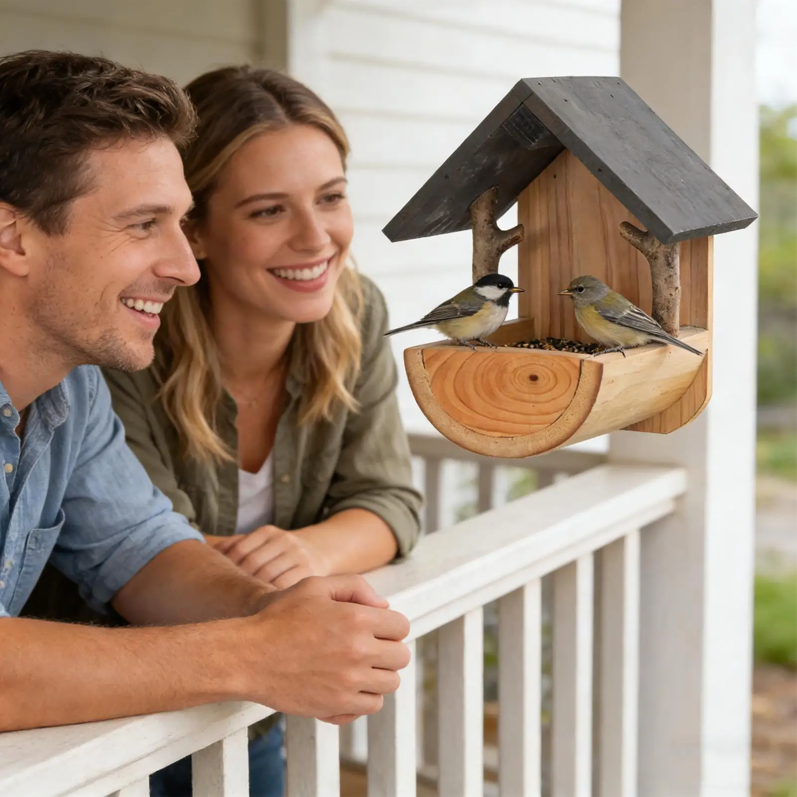 Wall Mount Wooden bird feeder  - Watches Original 评论和价格