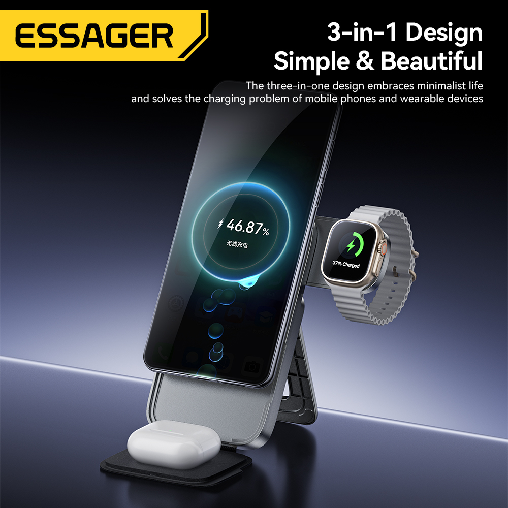 Essager 3-in-1 Portable Foldin - Smartwatch Watches Compatible With Iphone 评论和价格