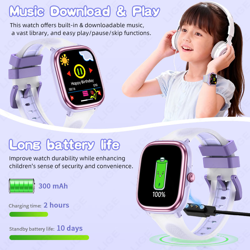 LIGE Children Girls Boys Prese - French Connection Watches Smartwatch App 评论和价格