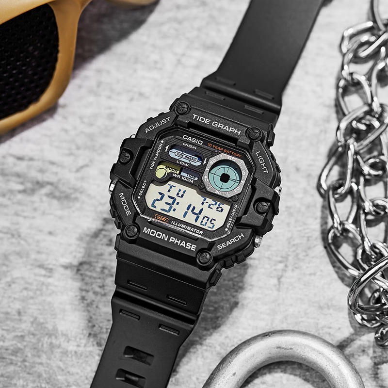 Casio WS-1700H Series Digital  - Vintage Digital Watch 评论和价格