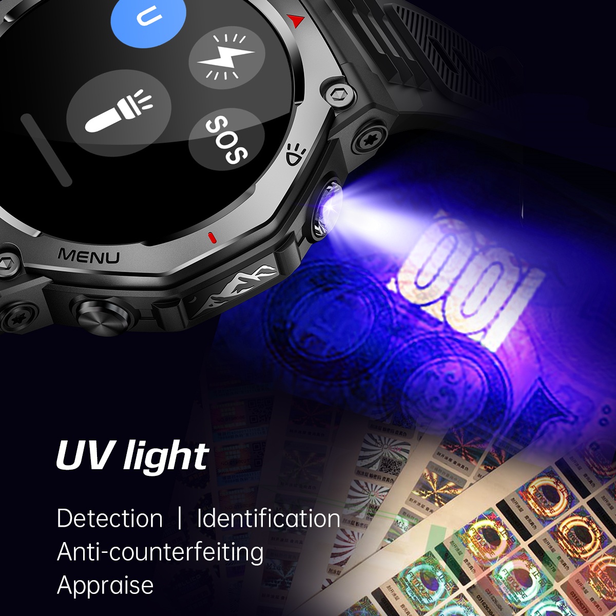 For Android IOS New AMOLED Sma - Watch Vs Amazfit 评论和价格