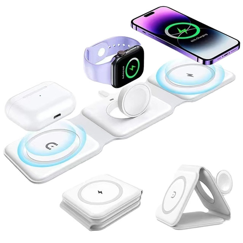 3-in-1 Magnetic Folding Wirele - Smartwatch Watches Compatible With Iphone 评论和价格