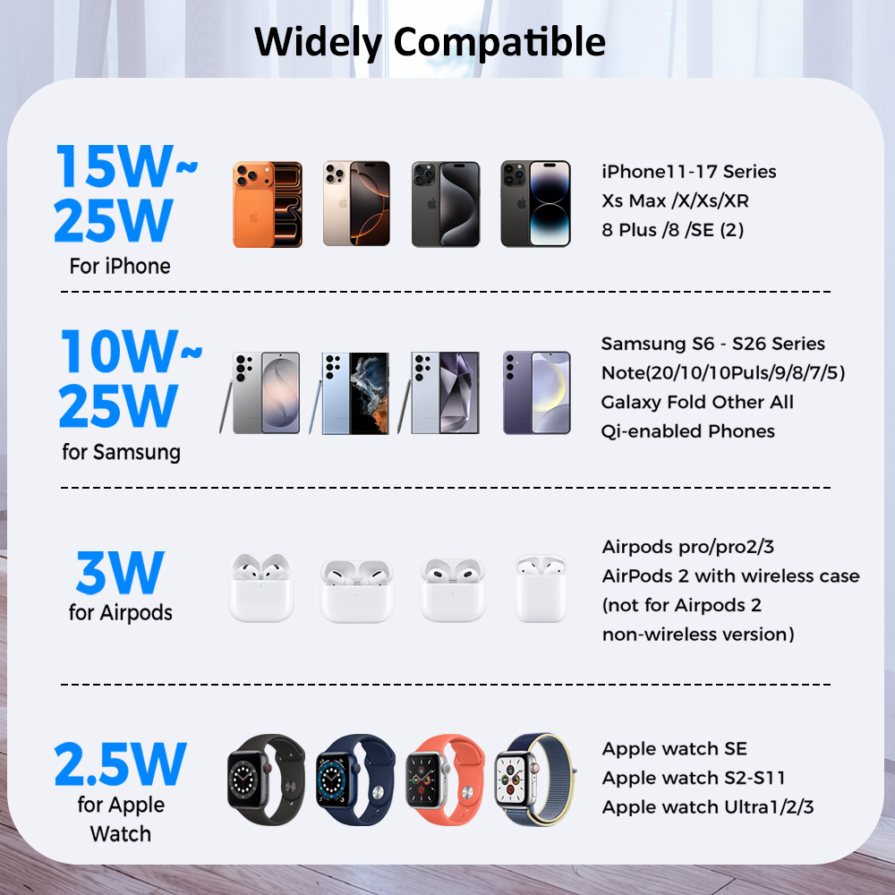 ICE Cooling Qi2.2 25W 3 in 1 M - Smartwatch Watches Compatible With Iphone 评论和价格