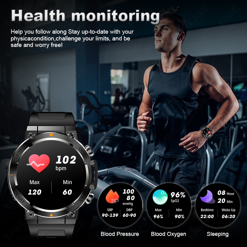 LIGE 2026 Smart Watch Heart Ra - Smartwatch Watches For Sale 评论和价格