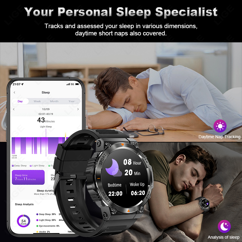 LIGE 2026 Smart Watch Heart Ra - Smartwatch Watches For Sale 评论和价格