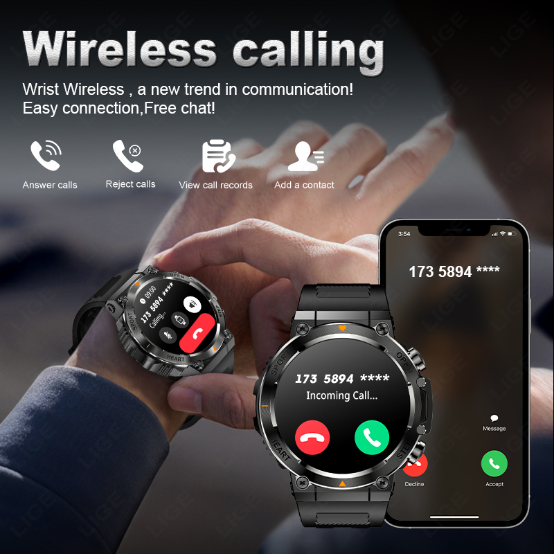 LIGE 2026 Smart Watch Heart Ra - Smartwatch Watches For Sale 评论和价格