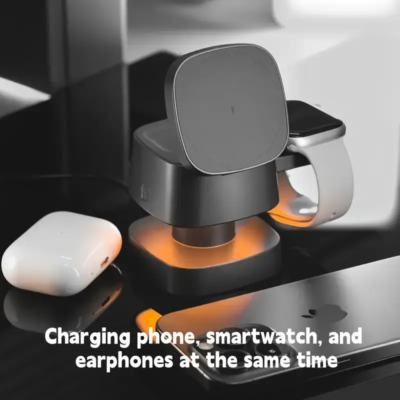 Magnetic 3 in 1 Wireless Charg - Smartwatch Watches Compatible With Iphone 评论和价格