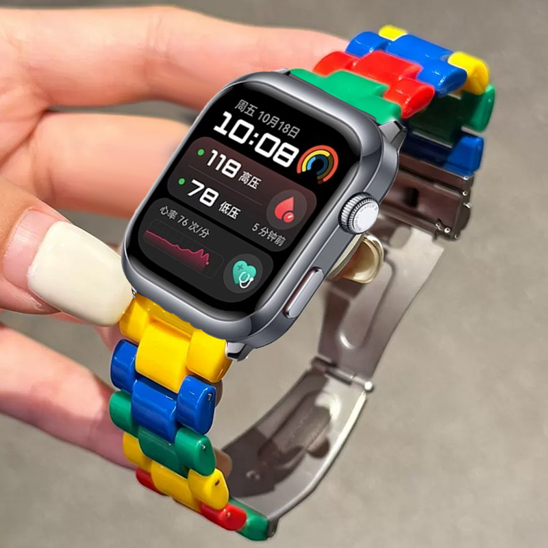 Stylish Candy Color Resin Stra - Smartwatch Stylish Watches For Women 评论和价格