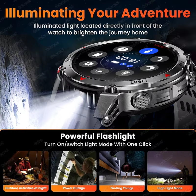 Military 540mAh GPS Smart Watc - Altimeter Compass Watch 评论和价格