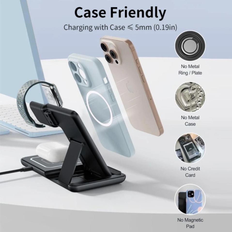 Night LED Light 3 In 1 Wireles - Smartwatch Watches Compatible With Iphone 评论和价格