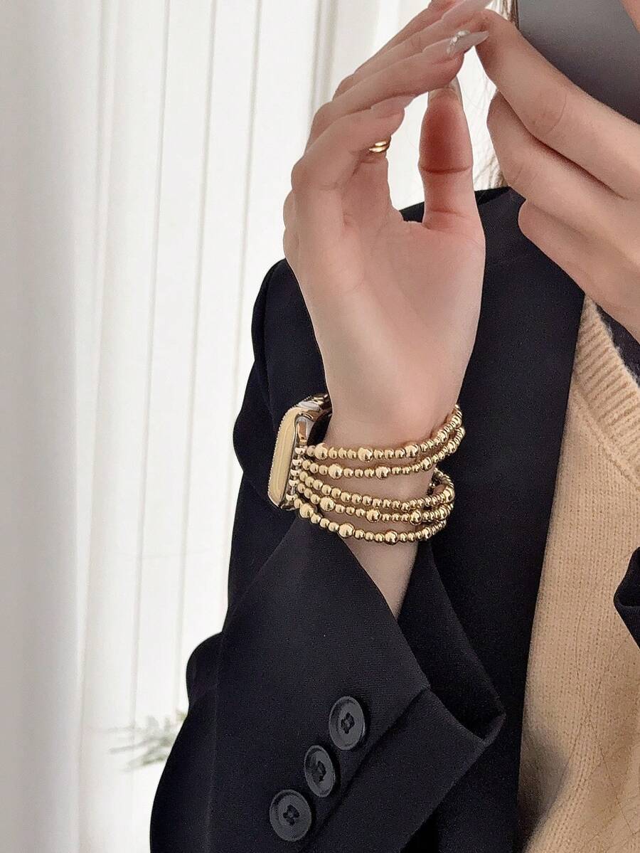 MAPUCE 1pc Fashion Beaded Brac - Smartwatch Stylish Watches For Women 评论和价格