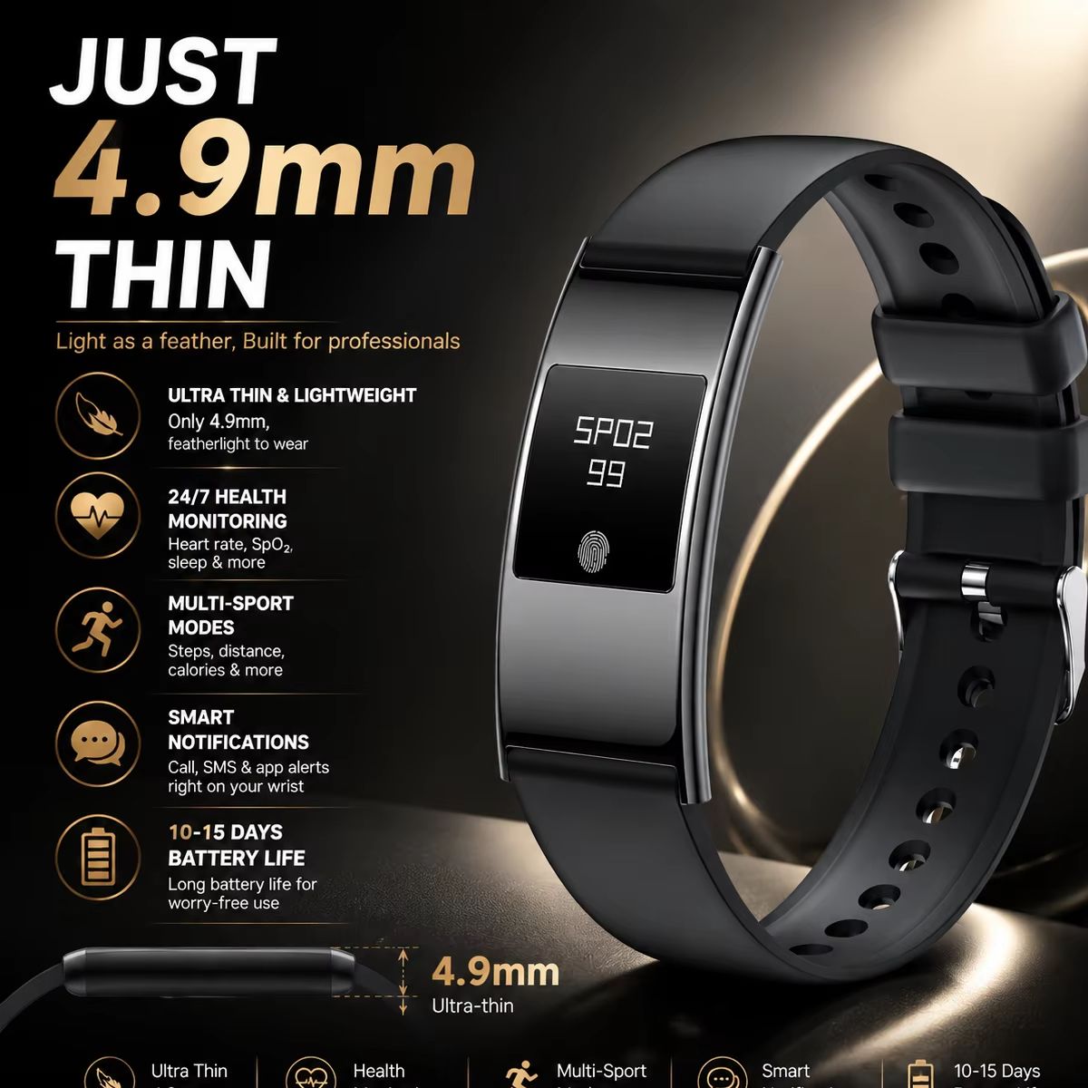 Ultra-Slim Stylish Smart Watch - Smartwatch Stylish Watches For Women 评论和价格