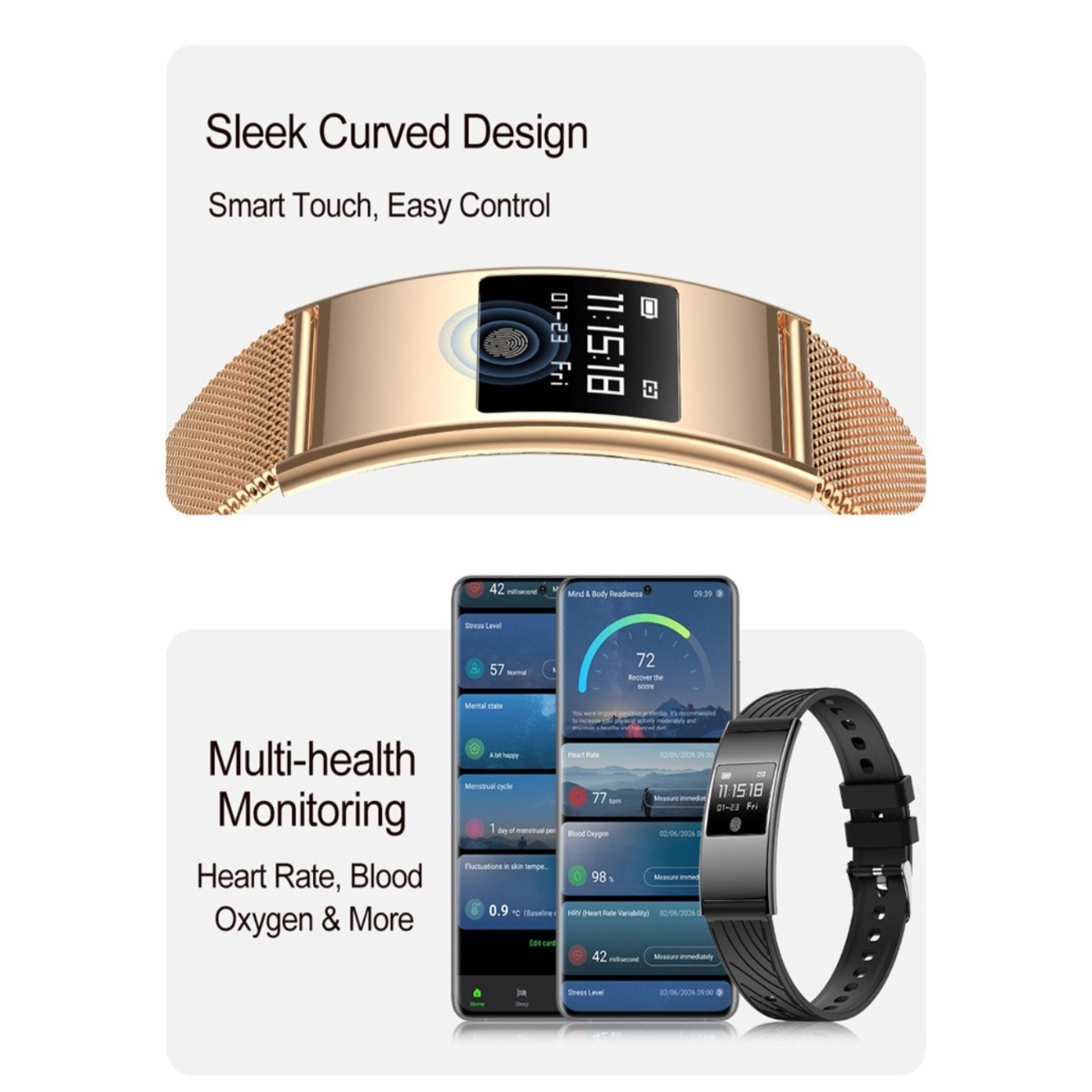 Ultra-Slim Stylish Smart Watch - Smartwatch Stylish Watches For Women 评论和价格