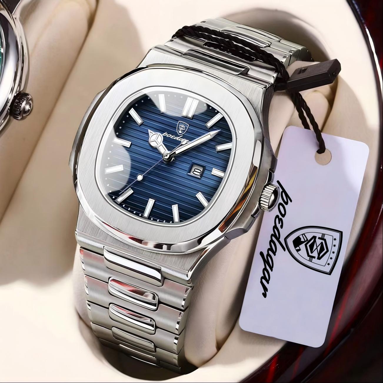 POEDAGAR Square Luxury Men Wri - Patek Philippe Watch Nautilus 评论和价格