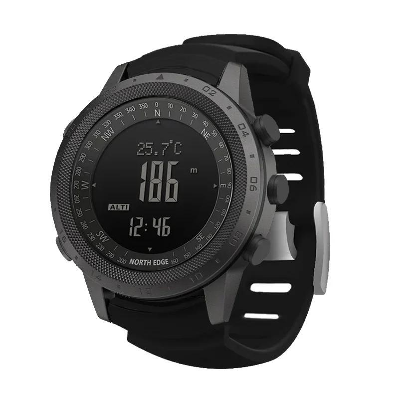 New NORTH EDGE Men's sport Dig - Altimeter Compass Watch 评论和价格