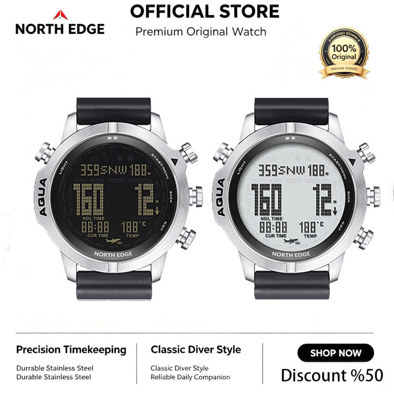 NORTH EDGE Mens Digital Watch  - Altimeter Compass Watch 评论和价格