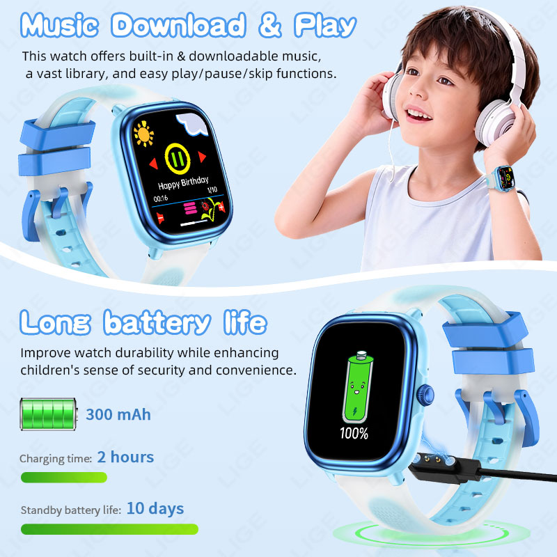 LIGE Kids Girls Boys Present S - French Connection Watches Smartwatch App 评论和价格