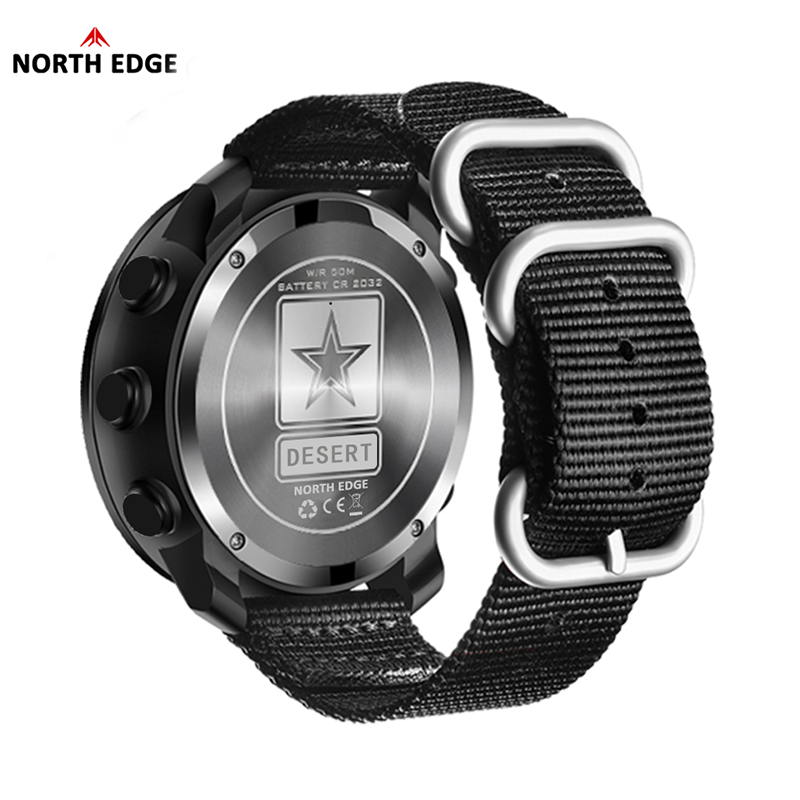 NORTH EDGE DESERT Men Digital  - Altimeter Compass Watch 评论和价格
