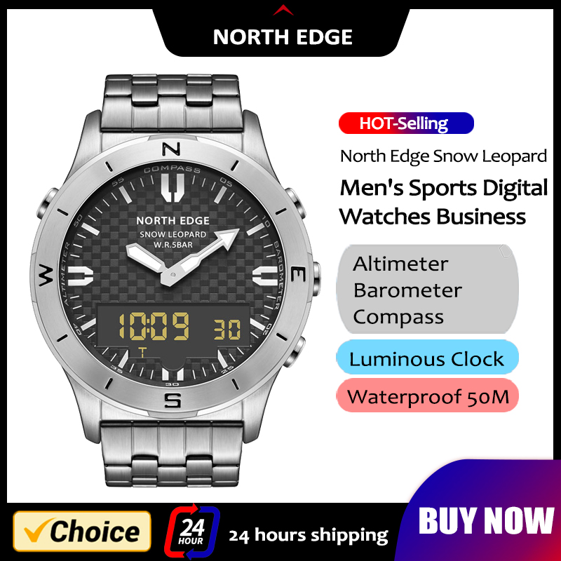 NORTH EDGE Men's Sports Digita - Hybrid Smartwatch 评论和价格